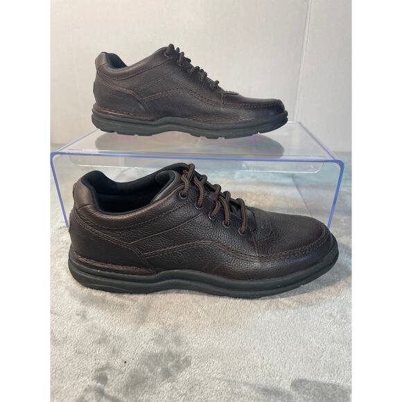 Rockport Men's Brown Leather Walking Shoes Size 10M - Picture 4 of 8